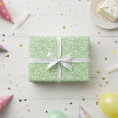 Papier Cadeau Motif Fleur Fleur Fleur Vert Fleur Fille Moderne
