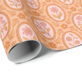 Papier Cadeau Motif Fleur Sauvage (Coin rond)