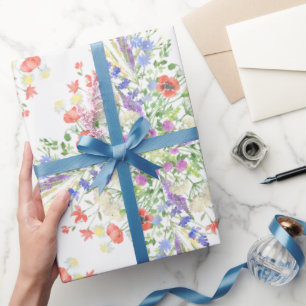 Papier Cadeau Motif fleur sauvage