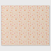 Papier Cadeau Motif Fleur Sauvage (Plat)