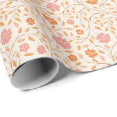 Papier Cadeau Motif Fleur Sauvage (Coin rond)