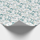 Papier Cadeau Motif Fleur transparent (Coin)