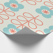 Papier Cadeau Motif fleurie géométrique sans couture. Style nord (Coin)