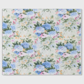Papier Cadeau motif floral (Plat)