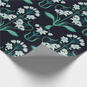 Papier Cadeau motif floral art nouveau abstrait (Coin)