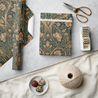Papier Cadeau Motif floral Art nouveau de William Morris