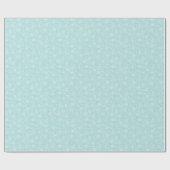 Papier Cadeau Motif floral bleu et blanc (Plat)