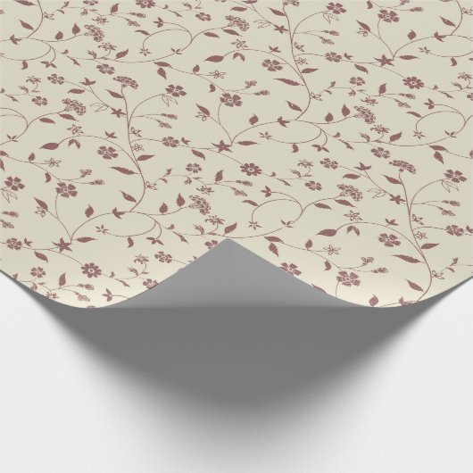 Papier Cadeau Motif floral Boho (Coin)