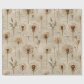 Papier Cadeau Motif floral botanique vintage (10) (Plat)