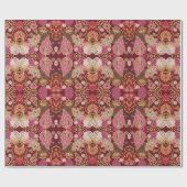 Papier Cadeau Motif floral chaotique et décoratif (Plat)