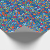 Papier Cadeau Motif floral de broderie (Coin)