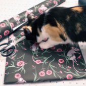 Papier Cadeau Motif floral de rongeur