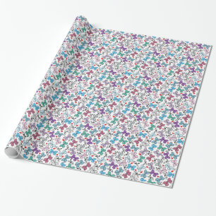 Papier Cadeau Motif floral de Valentine