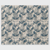 Papier Cadeau Motif floral désorganisé (Plat)