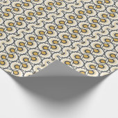 Papier Cadeau Motif floral géométrique (Coin)