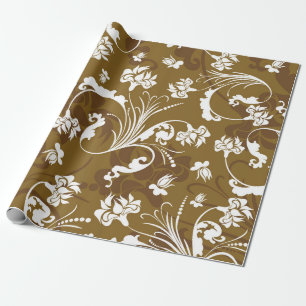 Papier Cadeau Motif floral incomparable. abstrait, art, arrière