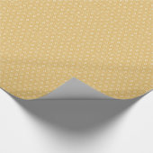Papier Cadeau Motif Floral Jaune Et Blanc (Coin)
