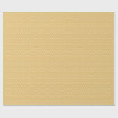 Papier Cadeau Motif Floral Jaune Et Blanc (Plat)
