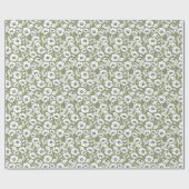 Papier Cadeau Motif floral moderne (Plat)