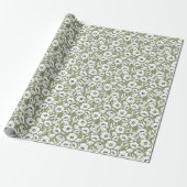 Papier Cadeau Motif floral moderne (Déroulé)