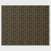 Papier Cadeau Motif floral multicolore (Plat)