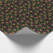 Papier Cadeau Motif floral multicolore (Coin)