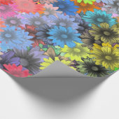 Papier Cadeau Motif floral multicolore (Coin)