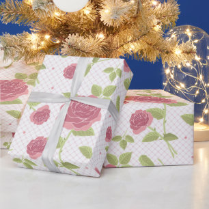 Papier Cadeau Motif floral sans couture aux pastels clairs