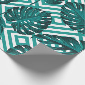 Papier Cadeau Motif floral sans couture avec feuilles. dos tropi (Coin)