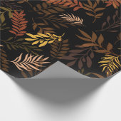 Papier Cadeau Motif floral sans couture avec feuilles. Patte tra (Coin)