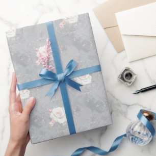 Papier Cadeau Motif floral sans couture Shabby Chic