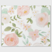 Papier Cadeau Motif FLORAL SANS MODE (Plat)