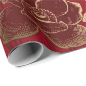 Papier Cadeau Motif floral sans soudure. arrière - plan de print (Coin rond)