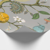 Papier Cadeau Motif floral sans soudure. Papier d'emballage bota (Coin)