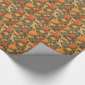 Papier Cadeau Motif floral vintage William Morris Cray (Coin)