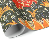 Papier Cadeau Motif floral vintage William Morris Cray (Coin rond)