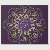 Papier Cadeau Motif Flower Round. Illustration. Valentine's, B (Plat)