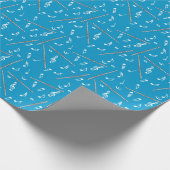 Papier Cadeau Motif Flute Music Note (Coin)