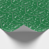 Papier Cadeau Motif Flute Music Note (Coin)