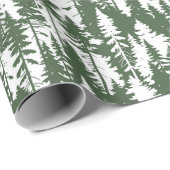 Papier Cadeau Motif forestier (Coin rond)