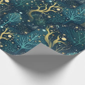 Papier Cadeau Motif forestier enchanté (Coin)