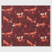 Papier Cadeau Motif Fox (Plat)