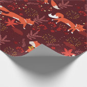 Papier Cadeau Motif Fox (Coin)
