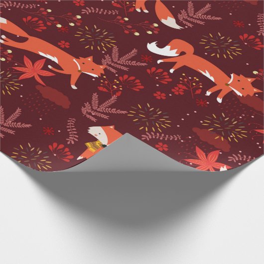 Papier Cadeau Motif Fox (Coin)