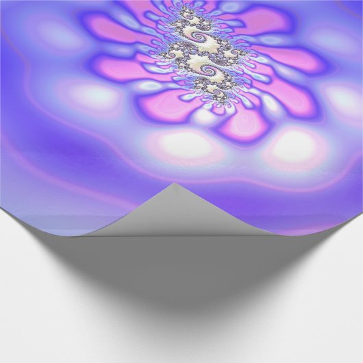 Papier Cadeau ~ Motif fractal Mauves Pinks ~ Anniversaire ~ Wrap (Coin)
