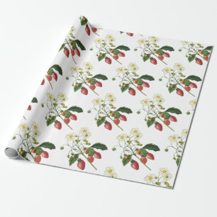 Papier Cadeau Motif fraise