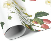 Papier Cadeau Motif fraise (Coin rond)