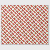 Papier Cadeau Motif fraise frais (Plat)