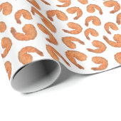 Papier Cadeau Motif frit crevettes (Coin rond)