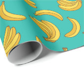 Papier Cadeau Motif Fruit Banana (Coin rond)
